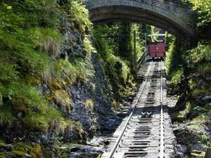 Les chutes et le funiculaire de Reichenbach